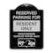 Signmission Parking Lot Reserved Parking for Residents Only Unauthorized Vehicles Towed Away Wit, BS-1824-23417 A-DES-BS-1824-23417 - alternate 1
